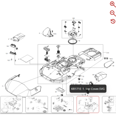 Couvercle décoratif 59003705 POUR ROBOT KRESS ORIGINAL | NewgardenParts.com
