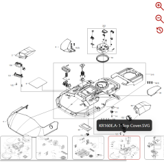 Decorative cover 59003705 FOR ORIGINAL KRESS ROBOT | NewgardenParts.com