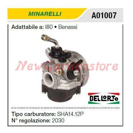 Carburettor MINARELLI motorhoe I80 - BENASSI A01007 | NewgardenParts.com