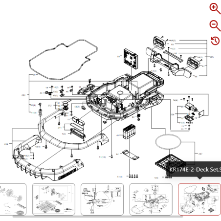 Heckaufprallschutzplatte 59003728 FÜR ORIGINAL KRESS ROBOT