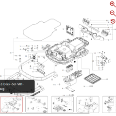 Moteur de réglage de la hauteur de coupe ASM 59003839 pour robots KRESS d'origine | NewgardenParts.com