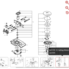 Height adjustment screw 59005992 FOR ORIGINAL KRESS ROBOT | NewgardenParts.com