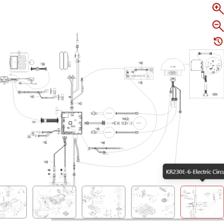 Blade motor cable 59007137 FOR ORIGINAL KRESS ROBOT | NewgardenParts.com