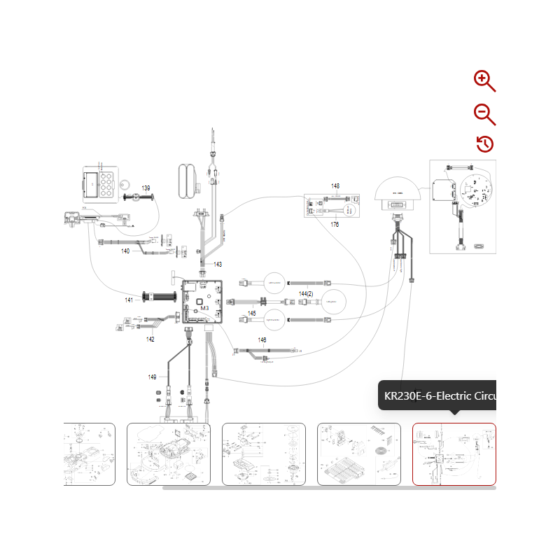 Cable sensor ultrasónico 59003788 PARA ROBOT KRESS ORIGINAL