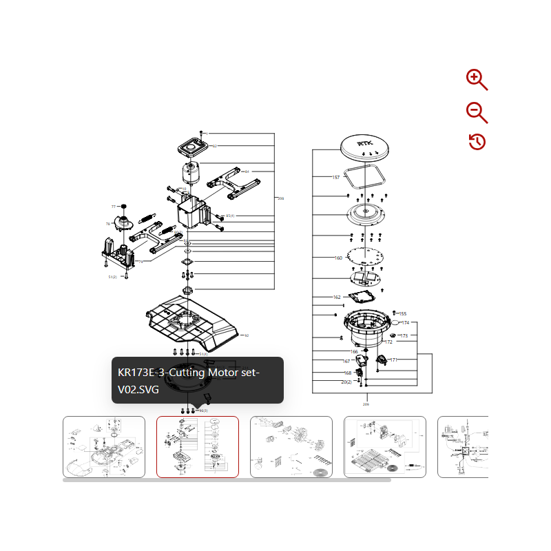 Gruppo disco lama 59003699 PER ROBOT ORIGINALE KRESS