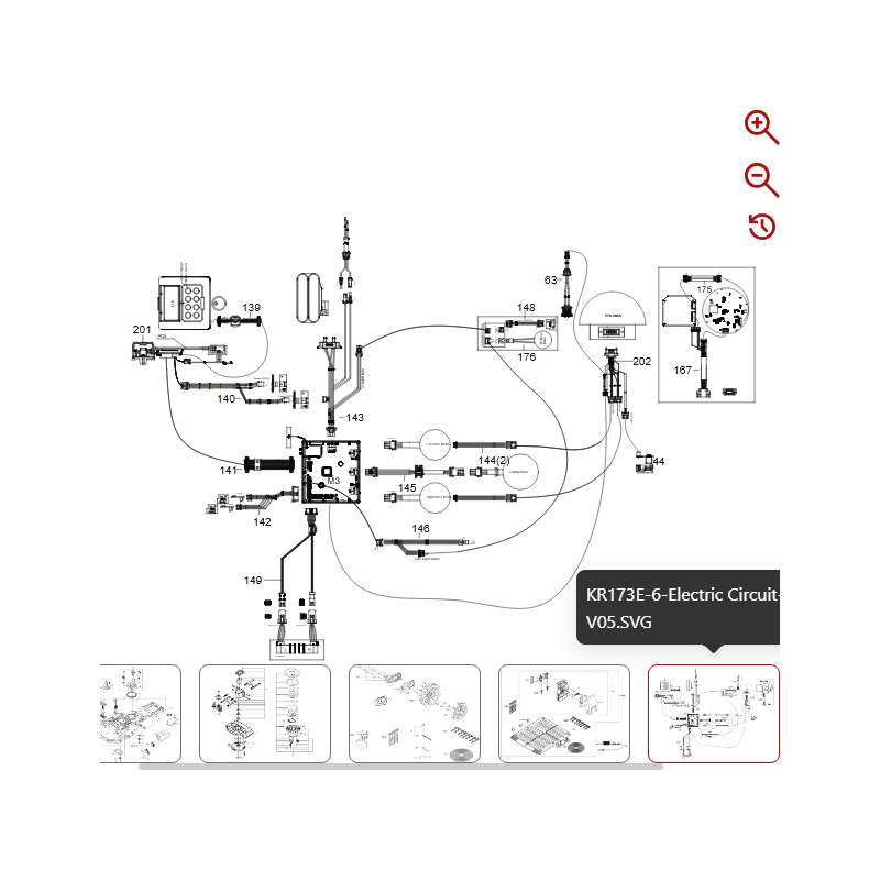 Cavo di alimentazione 59003730 PER ROBOT ORIGINALE KRESS