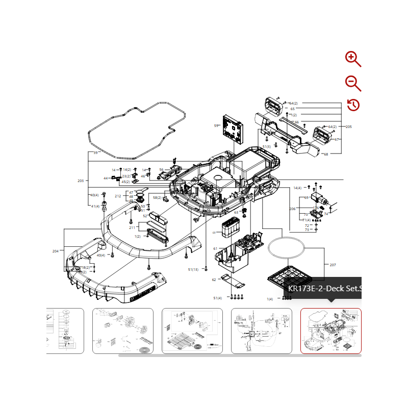 Soporte 59003739 PARA ROBOT KRESS ORIGINAL