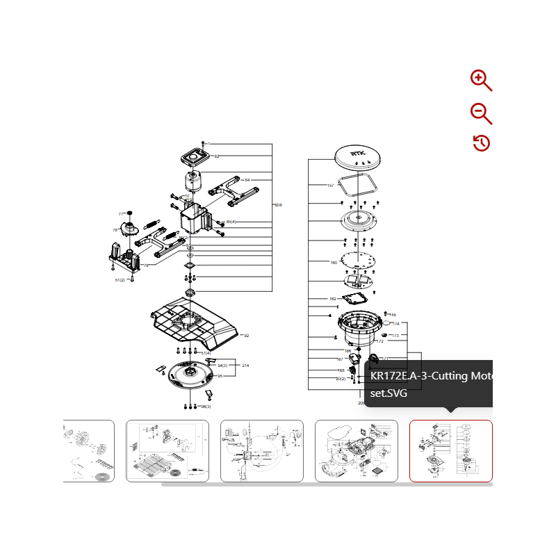 Disco de cuchillas 59004161 PARA ROBOT KRESS ORIGINAL