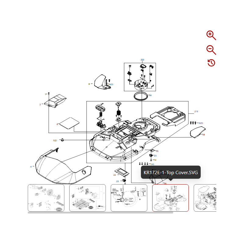 Tapa Decorativa Izquierda 59003726 PER ROBOT ORIGINALE KRESS