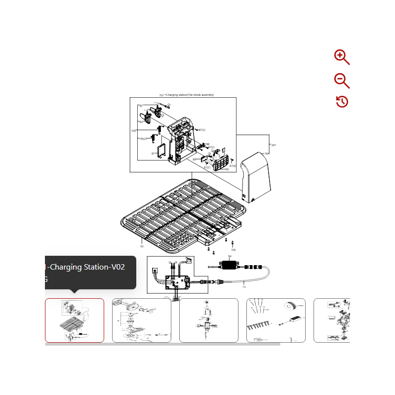 Base support assembly 59000169 FOR ORIGINAL KRESS ROBOT