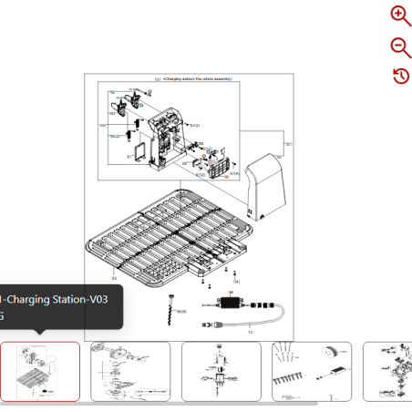 Station de recharge 59000943 POUR ROBOT KRESS ORIGINAL