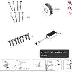 Clip de cable 59000247 PARA ROBOT KRESS ORIGINAL | NewgardenParts.com