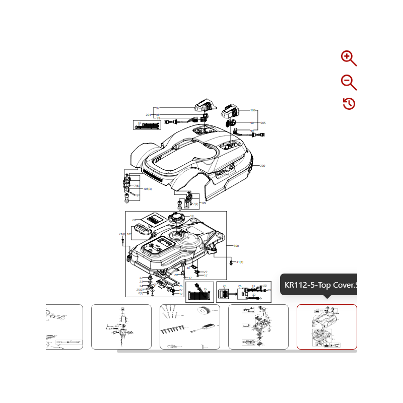 Abdeckung II 59000277 FÜR ORIGINAL KRESS ROBOTER