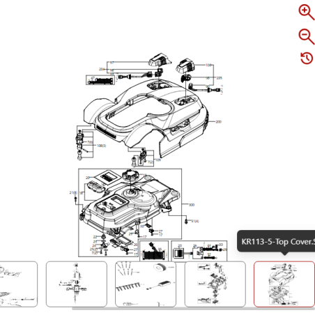 Conjunto de sensor izquierdo 59000303 PARA ROBOT KRESS ORIGINAL