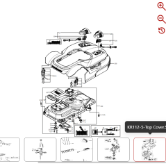 Ensemble capteur droit 59000304 POUR ROBOT KRESS D'ORIGINE