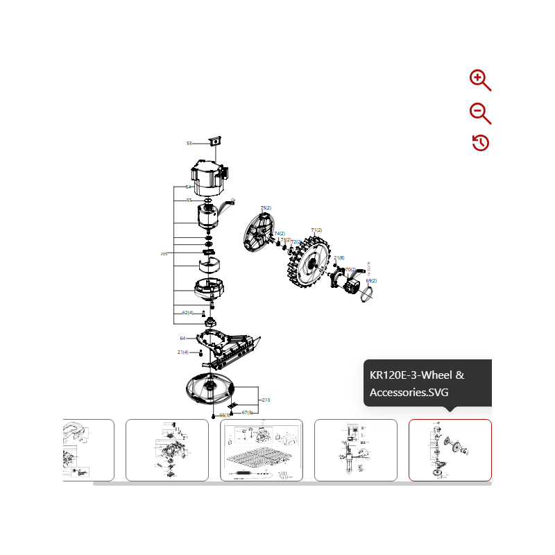 Adattatore 59001769 PER ROBOT ORIGINALE KRESS