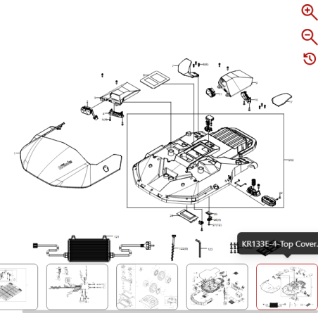 Deckel 59005097 FÜR ORIGINAL KRESS ROBOTER | NewgardenParts.com
