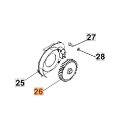 Ventola elettromotore motosega E1500 E1900 OM19E ORIGINALE OLEOMAC 51010032