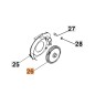 Electric fan for chainsaw E1500 E1900 OM19E ORIGINAL OLEOMAC 51010032