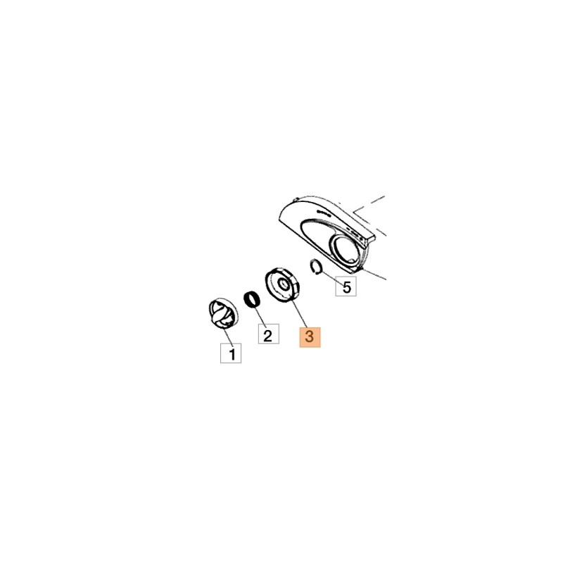 Kettenschutzknopfhalterung GS180E GS200E ORIGINAL OLEOMAC 51030081