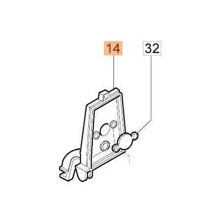 Carburetor filter support for brush cutter 446BP ORIGINAL OLEOMAC 61120024 | NewgardenParts.com