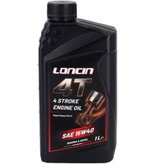 Olio motore 4 tempi benzina diesel alta qualita' LONCIN SAE 15W40 rasaerba - 1 L