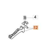 Throttle lever for electric hedge trimmer HTE450 ORIGINAL OLEOMAC 58020127