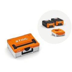 STIHL Power Box 2 consisting of 2 AP300S batteries and 1 AL501 rapid charger