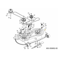 Original Cub Cadet XZ2107I riding mower cutting deck 603-05395-CY | NewgardenParts.com