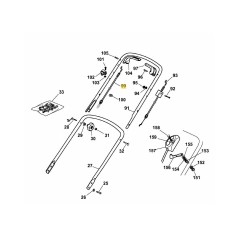 Trasmissione a cavo Bowden 6045022 ORIGINALE MTD | NewgardenParts.com
