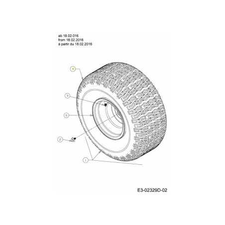 NEUMÁTICOS: 20" x 8" x 8" RO SH 734-04241 ORIGINAL MTD | NewgardenParts.com