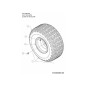 PNEUMATICI 20" x 8" x 8" RO SH 734-04241 ORIGINALE MTD