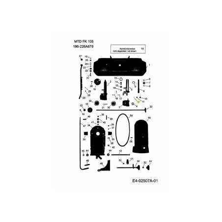 RESORTE DE ACCESORIO 4KH-P04 ORIGINAL MTD | NewgardenParts.com