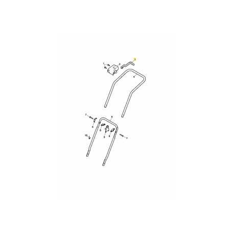 Impugnatura monomano, nera (RAL9005) 3618321 ORIGINALE MTD | NewgardenParts.com