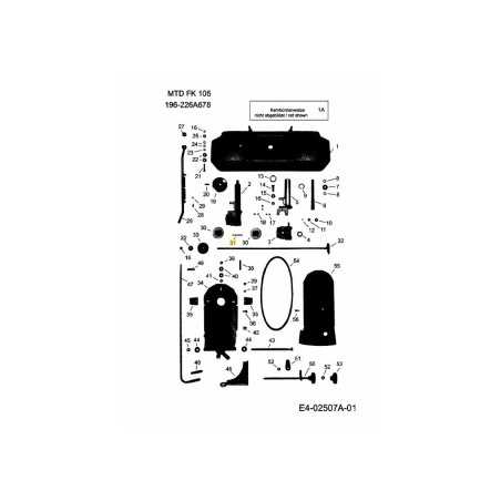 TOALLA DE VARILLA 4DC-B01 ORIGINAL MTD | NewgardenParts.com