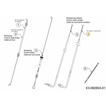 Schaltzug: SPD Select: Mit Winkelstück 746-04836 Original Montiert | NewgardenParts.com