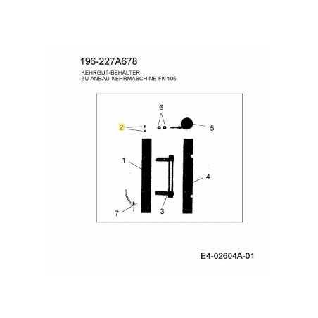 Schraubensatz Gummistange 4AZ-S06 Original MTD | NewgardenParts.com