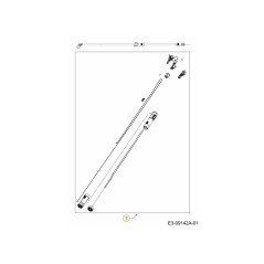 Kit de reparación de vástago PDC 753-08618 ORIGINAL MTD