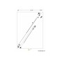 Kit di riparazione stelo PDC 753-08618 ORIGINALE MTD