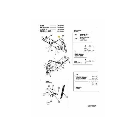 Rahmen Gauche Schwarz 786Z0139A Original MTD | NewgardenParts.com