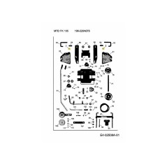 ROTOLO DI SPILLE 4HX-E22 ORIGINALE MTD | NewgardenParts.com