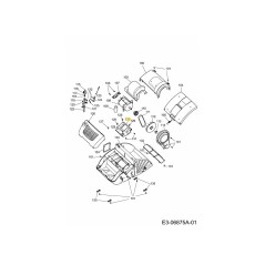 SUPPORTO MOTORE UV32EV 3632162 ORIGINALE MTD | NewgardenParts.com