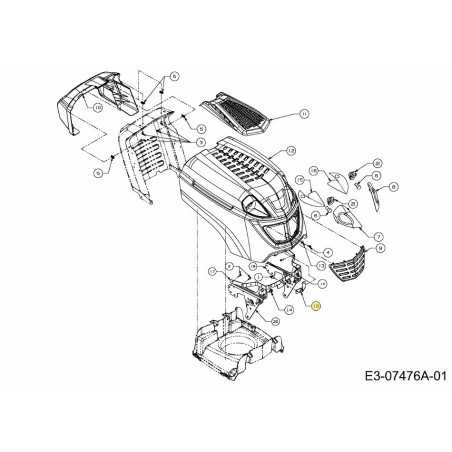 Motorhauben-Halterung R-Style 783-05373637 ORIGINAL MTD | NewgardenParts.com
