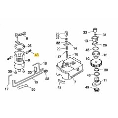 PIEZA DE CARBONO 7490135 ORIGINAL MTD