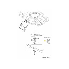 Adapterbaugruppe: HON 25 mm x 62 mm: SS 687-05087 Original MTD