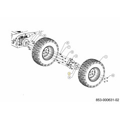 ADATTATORE PER DOPPIA RUOTA 680-00574A ORIGINALE MTD | NewgardenParts.com