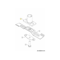 ADATTATORE LAMA 25 MM X .430 PS 687-05240 ORIGINALE MTD | NewgardenParts.com