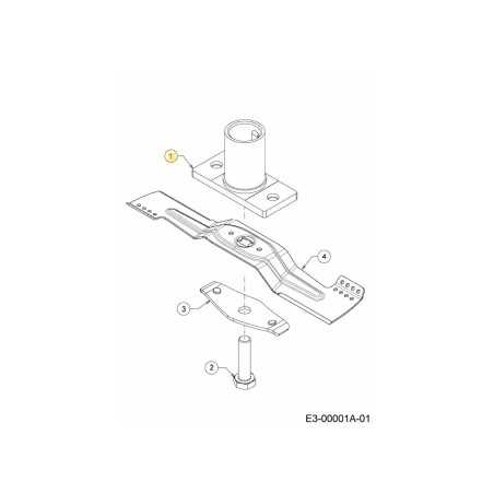 ADAPTATEUR : LAME : 25 MM X 0,430 : PS 687-05240 ORIGINAL MTD | NewgardenParts.com