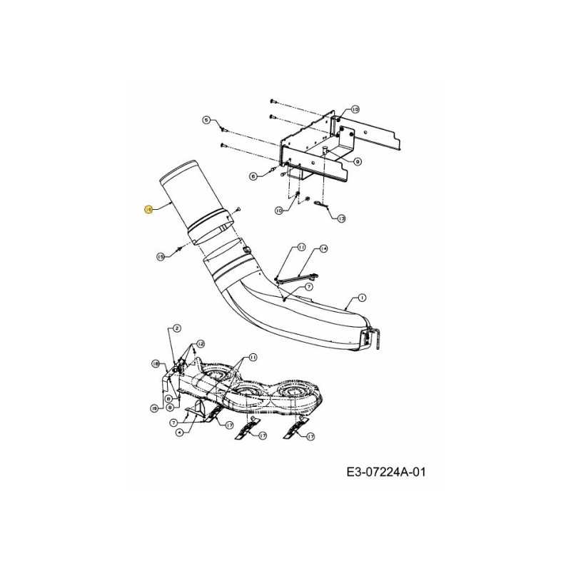 CHUTE EXCAVATOR ADAPTER 731-06611 ORIGINAL MTD