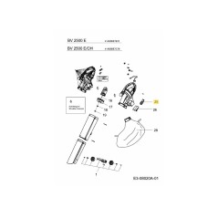 CONTROLLO DEL FLUSSO DEL BRACCIO 092.61.138 ORIGINALE MTD | NewgardenParts.com